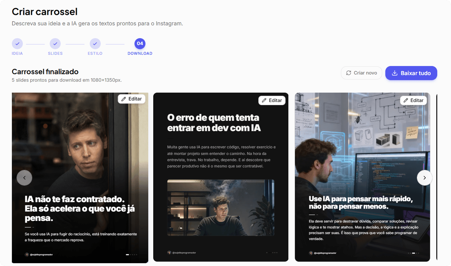 Capa: Como criar conteúdo com IA sem ficar genérico — Estratégia de conteúdo