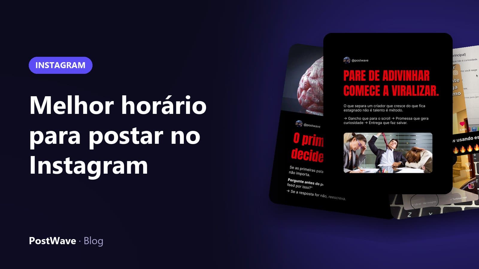 Capa: Melhor horário para postar no Instagram em 2026: o que os dados mostram e como achar o seu — Instagram