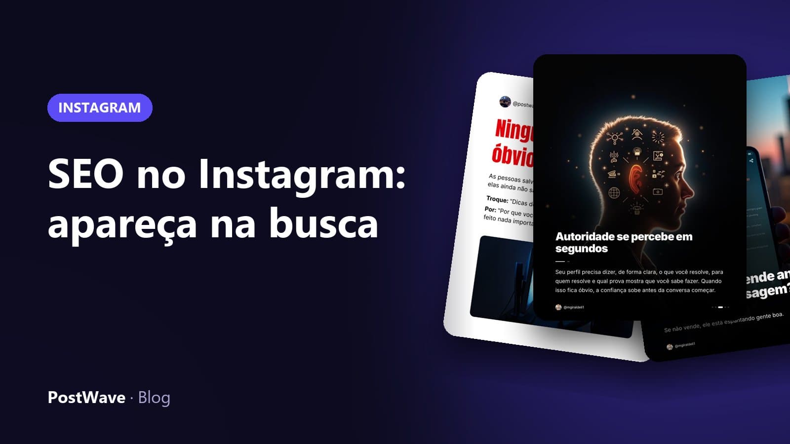 Capa: SEO no Instagram: como aparecer na busca do Instagram e do Google em 2026 — Instagram